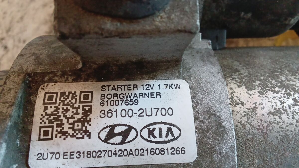 MOTORINO AVVIAMENTO HYUNDAI TUCSON 2020 1.6 CRDI 361002U700 — foto 5
