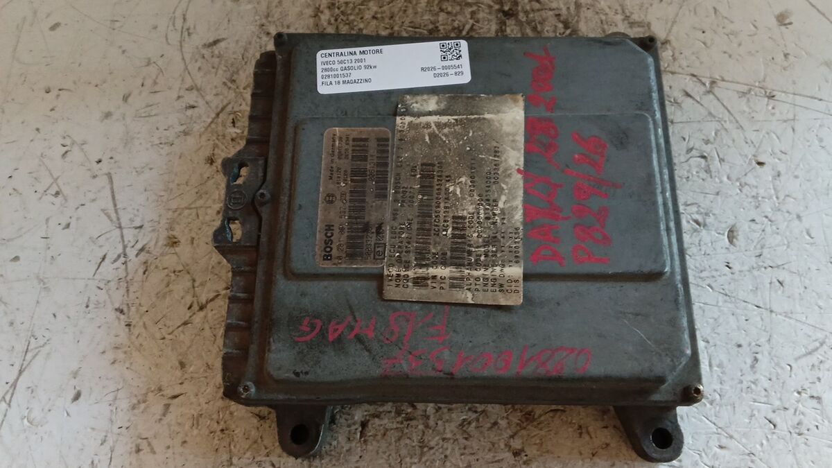 CENTRALINA MOTORE DAILY 50C13 2001 2.8 T.D. BOSCH 0281001537