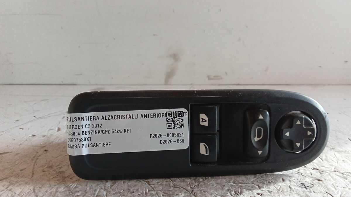 PULSANTIERA SINISTRA CITROEN C3 2012 2 PULSANTI 16 PIN 96637530XT — foto 5